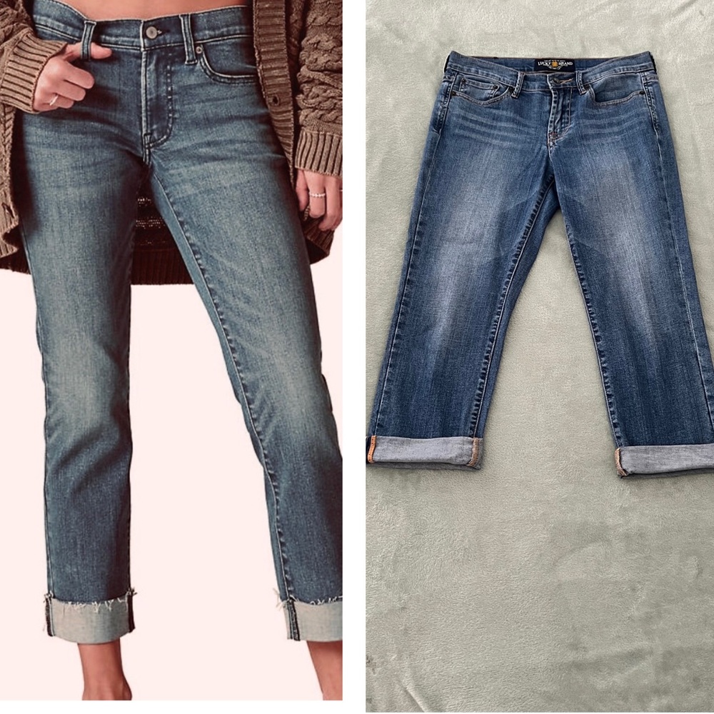 Authentic Lucky Brand Soft Distressed SWEET’N CROP Style Jean Capris